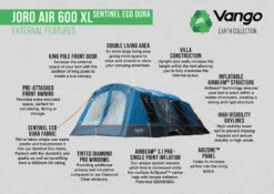 Vango Joro Air 600XL Sentinel Eco Dura Tent -Vango Joro Air 600XL SED small
