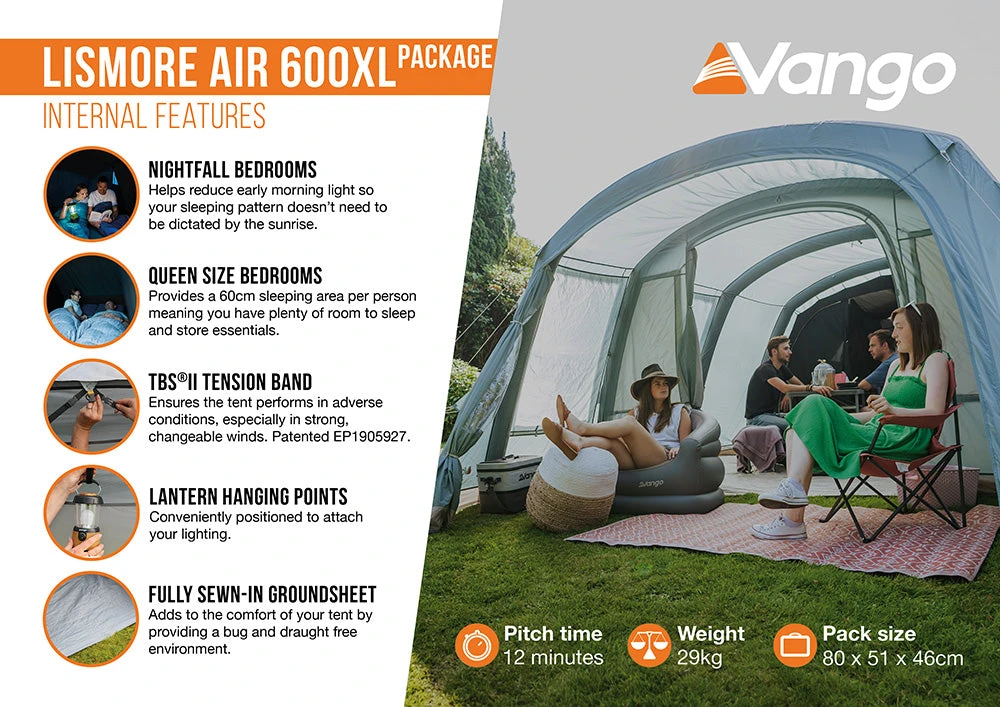 Vango Lismore Air 600XL Tent Package 4 Vango Lismore Air 600XL Tent Package - Image 4