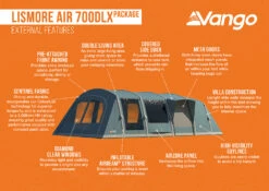 Vango Lismore Air 700DLX Tent Package -Vango Lismore Air 700DLX Package