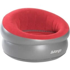 Vango Donut Flocked Inflatable Chair-Carmine Red