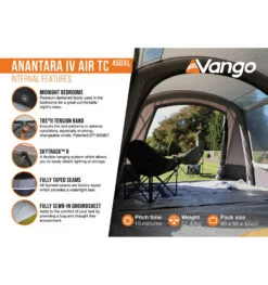 Vango Anantara Air TC 450XL Tent -Vango anantara iv air tc 450xl 4