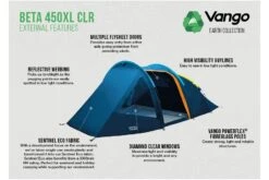 Vango Beta 450XL CLR XL Tent -Vango beta 450xl clr