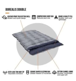 Vango Borealis Sleeping Bag - Double -Vango borealis double 3 1 1