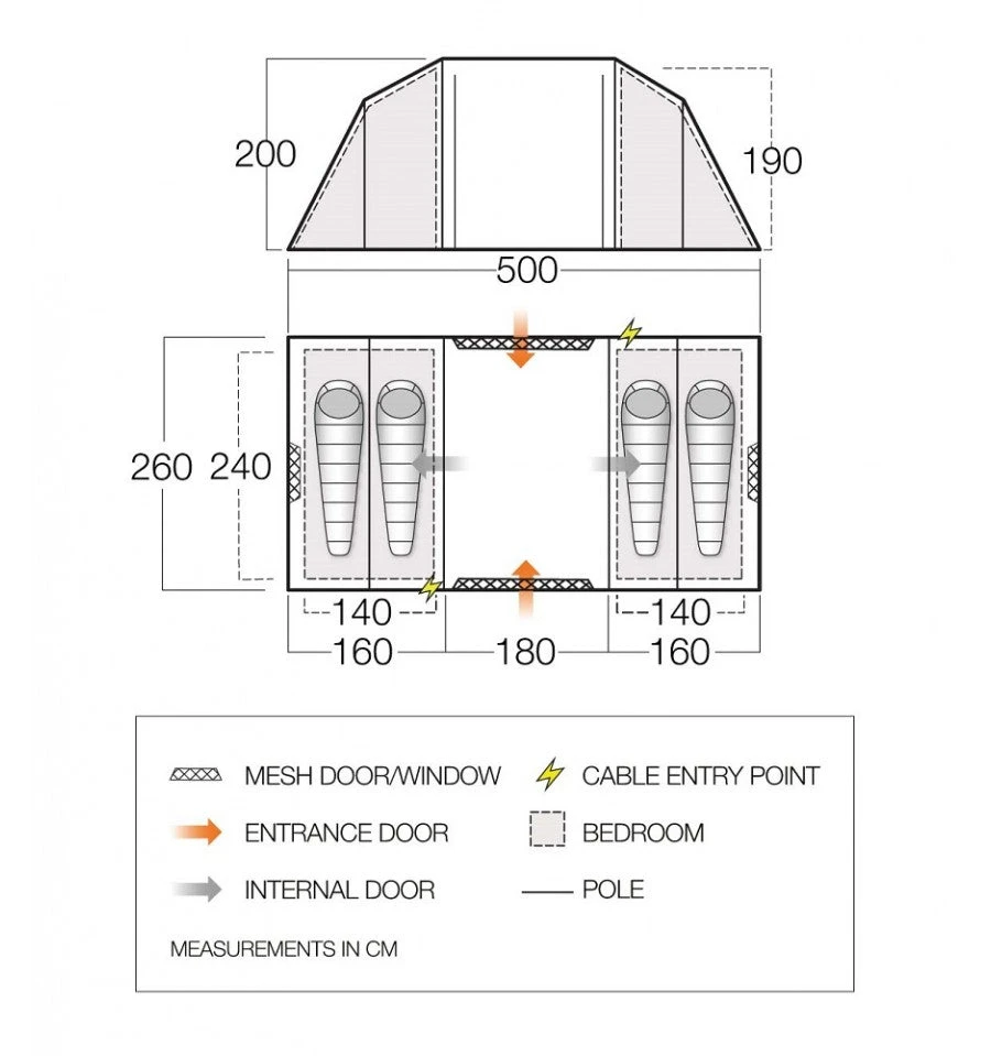 Vango Castlewood 400 Tent Package 2 Vango Castlewood 400 Tent Package - Image 2