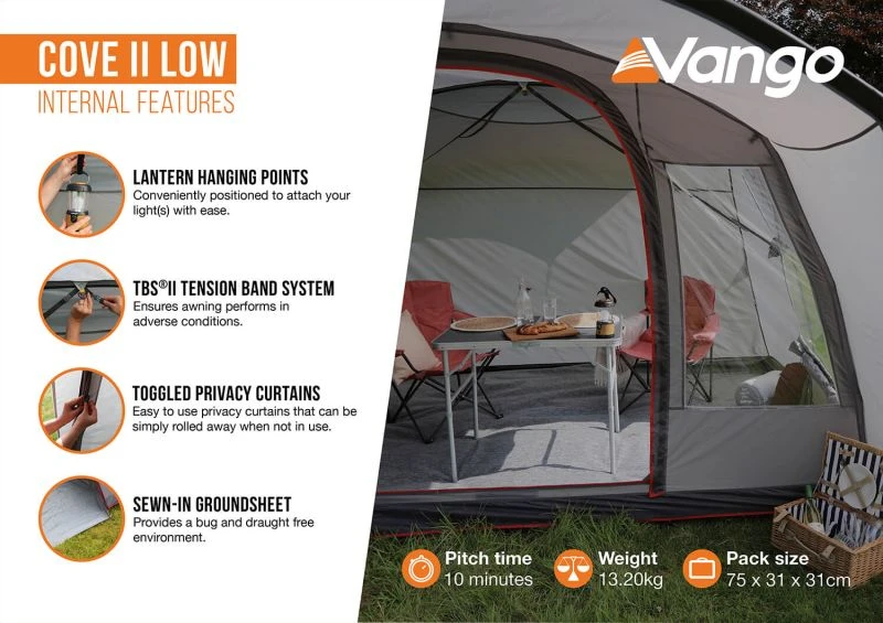 Vango Cove II Low (Poled) Awning 2023 7 Vango Cove II Low (Poled) Awning 2023 - Image 7