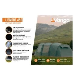 Vango Lismore 450 (Poled) Tent 2023 (Incl. Footprint) -Vango lismore 450 image 4
