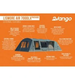 Vango Lismore Air 700DLX Airbeam Tent 2023 (Incl. Footprint) 16 Vango Lismore Air 700DLX Airbeam Tent 2023 (Incl. Footprint) -Vango lismore air 700dlx image 4