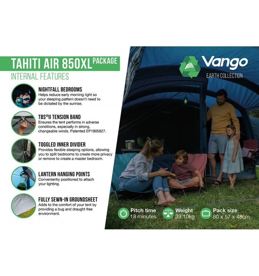 Vango Tahiiti 850XL Airbeam Tent 2023 4 Vango Tahiiti 850XL Airbeam Tent 2023 - Image 4
