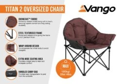 Vango Titan 2 Oversized Chair - Brick Dust -Vango titan 2 oversized chair brick dust infographic
