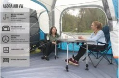 Vango Agora VW Inflatable Awning 2022 - Shadow Grey -Vango vango agora air vw awning blue 7