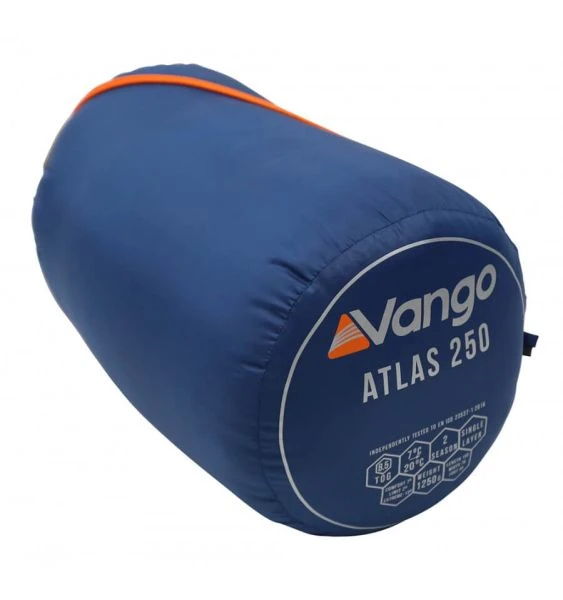 Vango Atlas 250 Sleeping Bag - Blue 3 Vango Atlas 250 Sleeping Bag - Blue - Image 3